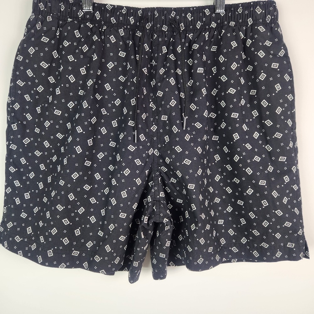 Polo Ralph Lauren Men Black Geometric Print swim Shorts Large‎